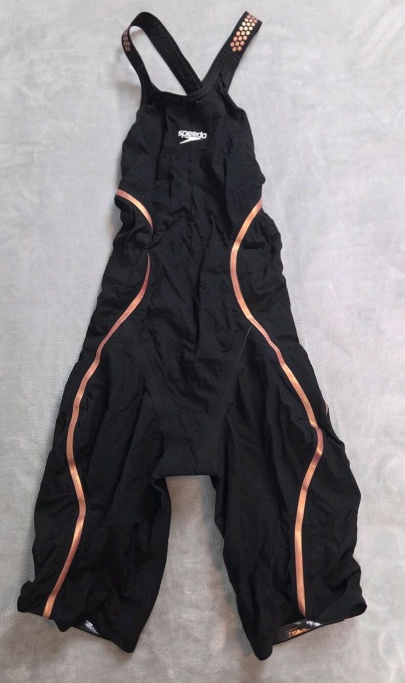 Speedo Women's Fastskin LZR Pure Intent open back Kneeskin Tech Suit Sz 23 flaw*